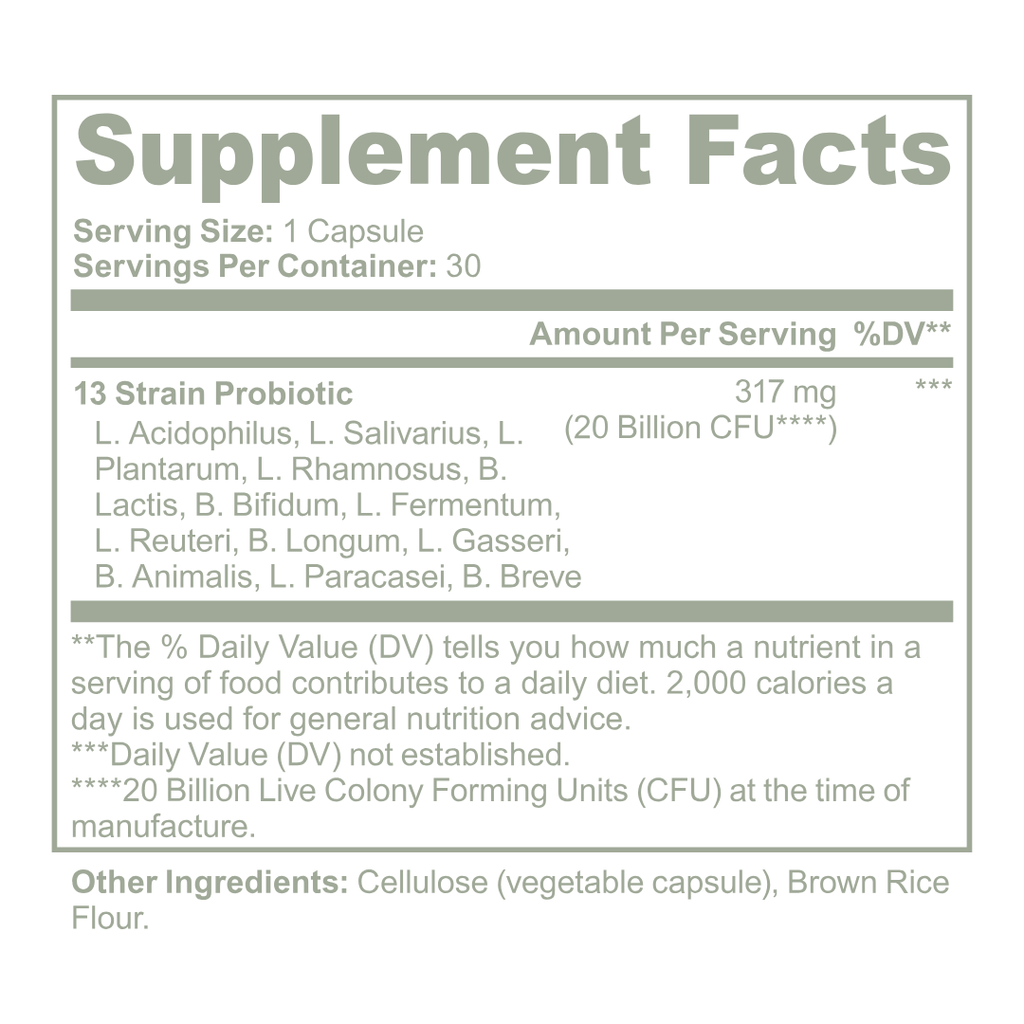 Elevate GLP Probiotic 20 Billion CFU