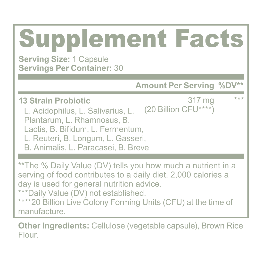 Elevate GLP Probiotic 20 Billion CFU