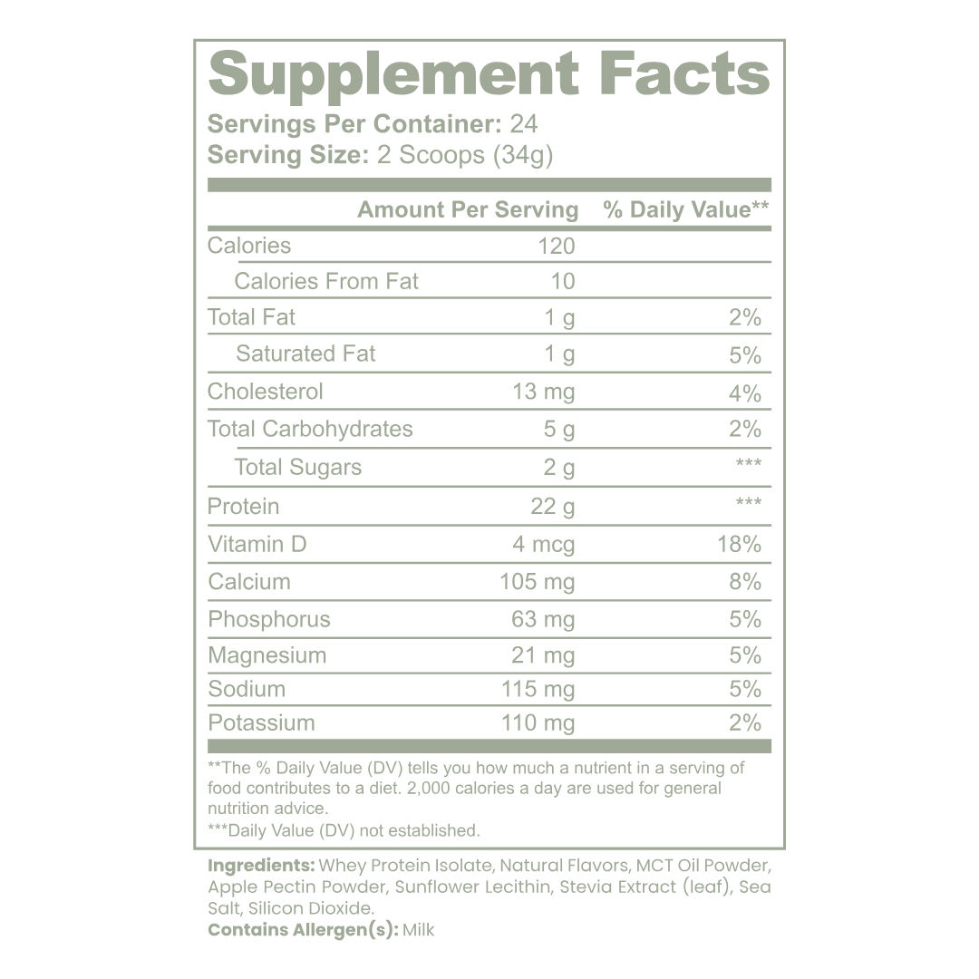 Elevate GLP Advanced 100% Whey Protein Isolate — Vanilla
